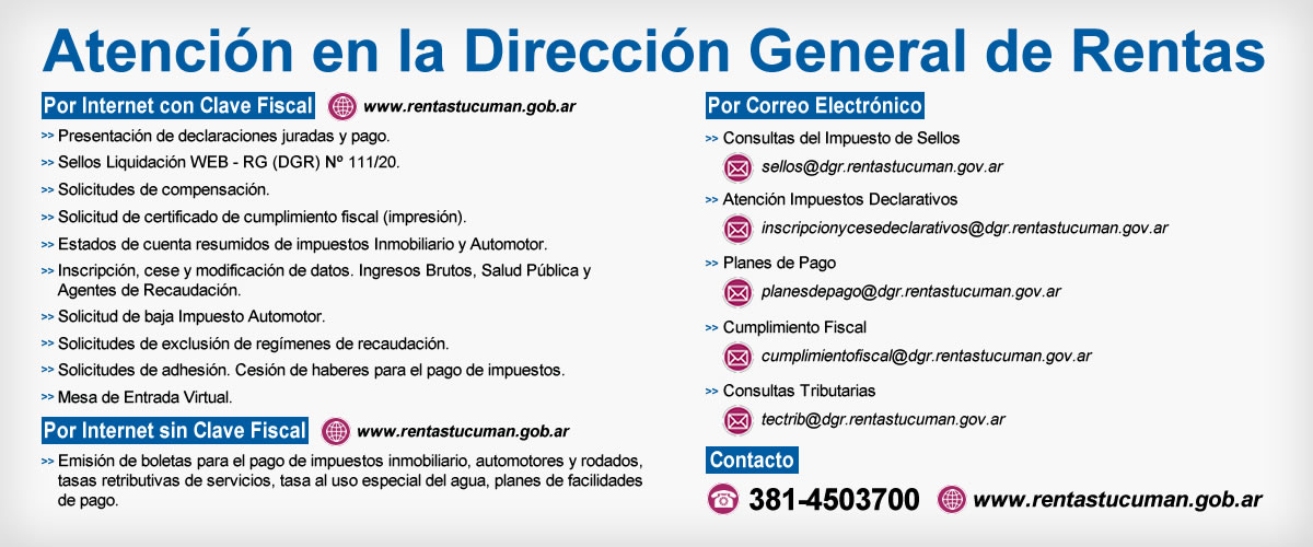 Atención en la DGR Tucumán